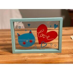 Cat Love Heart decoration for cat lover Valentines Day cat lover Valentine gift